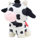 Holiday Home 6" Black/White Spotted Cow Valentine's Plush