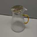 2L/68oz Water Pitcher Glass Pitcher with Lid and Handle, Heat/Cold Resistant Borosilicate Glass Water Carafe for Coffee, Lemonade, Iced Tea,Beverage, Water Glass Jug