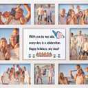 4x6 Collage Picture Frame for Family Photos  8 Openings Picture Frame for Wall Decor Display with DIY Whiteboard for Personalized Messages  Versatile Hanging or Tabletop Design  Ideal for Living Room and Thanksgiving Blessings