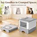 Covered Cat Litter Box with Lid for Small & Medium Cats