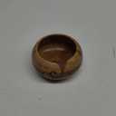 SAMHITA Acacia Wood Yarn Bowl Holder |Hand Carved Yarn Bowls for DIY Knitting Crocheting Accessories (7" x 7" x 4")