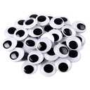 200 Pieces Wiggle Eyes Self Adhesive Black White Googly Eyes for DIY Crafts Decoration (10mm)