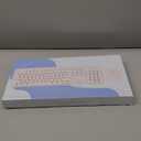 Wireless Keyboard and Mouse Combo, Ergonomic Full Size Typewriter Retro Round Keycaps Keyboard, Compatible with Windows, PC, Perfer for Home and Office Keyboards White