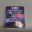 2026 Upgrade 3 in 1 Wireless Carplay Mirror Link Adapter for iPhone/Apple/Android Phone to Car Screen, Auto Connect-Black