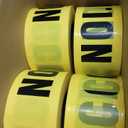 Yeaqee 10 Rolls 3 Inch x 1000 Feet Construction Tape Waterproof Safety Warning, Construction Caution Tape Roll for Danger Hazardous Area Halloween Party Decor(Yellow,Caution)
