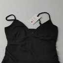 PINKMSTYLE Women's Sexy V Neck Ruched Cami Top Sleeveless Spaghetti Double Layer Fitted Crop Tank Tops Small