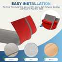 Vinyl Floor Transition Strip Door Threshold Self Adhesive 36 inch, Thresholds for Doorways, Edge-Reducer Transition-Strips for Door/Floor (Wood Grain Gray)