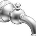 Moen S12104 Weymouth Tub Spout with Diverter 1/2-Inch Slip-Fit CC Connection, Chrome