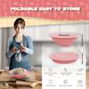 Cream Pink Sourdough Bread Baking Set - Guard Basket, Proofing Basket & Bowl