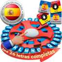 26 Teclas Basta Juego De Mesa, Juegos De Mesa En EspaOl, Spanish Games, Quick Thinking Letter Pressing Word Game, A Great Board Game for Family and Friends (MX)