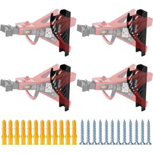 4 Packs Jack Stand Holder Wall Mount Organizer Bracket Rack Fits 4 & 5 & 6 Ton Jack Stands