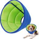 Upgrade Soft Dog Cone Collar, Dog Cone Alternative to Stop Licking After Surgery, Adjustable Comfy Cones for Dogs, Light-Weight Mesh Fabric Elizabethan Collars (S)