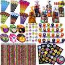 JOYIN 168PCS Halloween Stationery Set, Art Set for Kids' Birthday Gifts, 24 Pack Halloween Themed Stationery, Class Exchange, Party Favors Supplies, Carnival Game Prizes Gifts, Goodies Bags Fillers