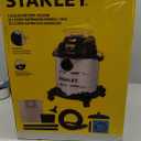 STANLEY SL18116 Wet/Dry Vacuum, 6 Gallon, 4 Horsepower, Stainless Steel Tank, 4.0 HP, Silver+Yellow