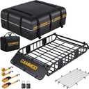 CAMMOO 54"x34" Roof Rack Basket Removable Fairing & Support Bars for Kayaks