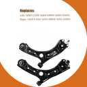Front Lower Control Arm Compatible with Kia Sportage 2017-2022, Hyundai Tucson 2016-2021, Sonata 2015-2016, Optima 2016-2020, Left Right Pair 54500-C1000 54501-C1000