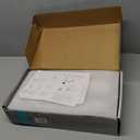 VOTON Black Bathroom Faucets Modern Waterfall Bathroom Sink Faucet Matte Black Single Handle Bathroom Faucet for 1 or 3 Holes with Deck Plate and Pop-Up Drain, Rv Sink Camper Farmhouse Bathroom Faucet (Regular Single Handle - 7.5 inches height)