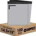 Shippozz 14.5x19 Poly Mailers 100 Pack, Durable Waterproof Polymailers for Shipping Clothes, Self Seal Mailing Bags for Small Business Packaging Supplies, Mailing Envelopes for Books, and Accessories