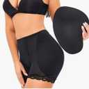 ALINBAIST Butt Lifter Shapewear High Waist Tummy Control Hip Padded Panties Medium Black