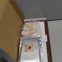 Pet Paw Print Frame Kit with Inkless Pad & Air-Dry Clay, Wooden Memorial Keepsake with Plexiglass for Dog & Cat (brown)