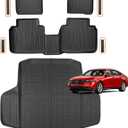 Car Floor Mats for Honda Accord: 2026 2025 2024 2023 (Gas,Hybrid) | Door Sill Guards,All Weather Full Set TPE Floor Liners, Custom Fit Accessories,Easy To Clean,Durable