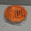 50 Pcs 10 Inch Plastic 3 Compartment Divided Plates Heavy Disposable Round Dinner Plates with Dividers for Wedding Birthday Party Dinnerware (Neon Color)