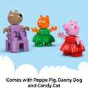 LEGO DUPLO Peppa Pig Funfair Toddler Toy - Sensory Toy Featuring Peppa Pig - Fun Gift for 2+ Year Old Boy or Girl - Helps Preschoolers Develop Color Sorting and Fine Motor Skills - 10453
