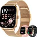 Smart Watch for Women Android/iPhone: Fitness Tracker Smart Watches Rose Gold IP68 Waterproof Bluetooth Calls Answer&Make 1.85" Smartwatch Activity Pedometer Heart Rate SpO2 Monitor 120+ Sports Model