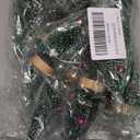 Yookat 12Pcs Mini Christmas Trees Small Sisal Trees Mini Pine Trees with Wood Base Mini Bottle Brush Trees Artificial Mini Christmas Trees Assorted Color for Christmas Winter Decoration (Green)