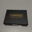 100% Pure 22 Momme Mulberry Silk Scrunchies (Set of 3) | Highest grade (6A) Luxury Hair Ties| (Black,White,Pink) | (White, Standard/Small/Skinny)