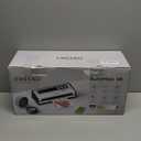 FRESKO Vacuum Sealer Machine with Automatic Bag Detection, 0.2-inch widened heating strip, Compact Food Sealer, Easy to Use, Starter Kit (Large, Silver Black)