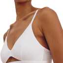 Organic Basics Women's Soft Touch Triangle Bralette (White)