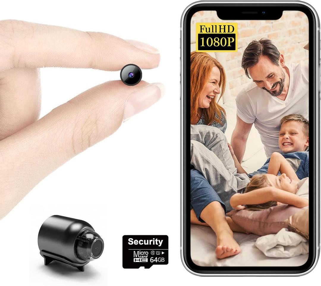 Free 64GSmallest Wireless WiFi Camera,HD1080P Spy Camera with Video Recording Live Feed,Baby Monitor,ConcealedCam with Night Vision,Motion Detection,Cloud Storage for Security with iOS AndroidAPP Free 64GSmallest Wireless WiFi Camera,HD1080P Spy Camera with Video Recording Live Feed,Baby Monitor,ConcealedCam with Night Vision,Motion Detection,Cloud Storage for Security with iOS AndroidAPP