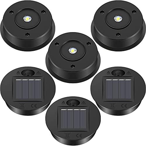 6 Pieces Solar Lights Replacement Top 7 Lumens Solar Lantern Parts LED Panel Lantern Lid Lights for Outdoor Hanging Lanterns Garden Patio Decor