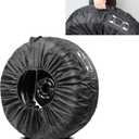 1 PC Car Tire Protector, Car Spare Tire Cover, Spare Tire Storage Bag, Universal for Most Cars (Black #31.49")