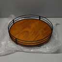 13" Lazy Susan Turntable Organizer - Wood Round Lazy Susan for Cabinet Kitchen Countertop Pantry Cupboard Dining Table Bathroom Coffee Bar Spice Storage Home Decor