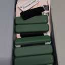 Sportneer Wrist & Ankle Weights for Women Men - 1 Pair (1 lb/2 lb Each) | Adjustable Weighted Bracelet Silicone Bangles for Yoga, Dance, Pilates, Cardio, Aerobics, Gym, Pool Exercises and Jogging (Cool Matcha)