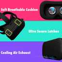 Orzly VR Headset Designed for Nintendo Switch & Switch OLED Console with Adjustable Lens for a Virtual Reality Gaming Experience and for Labo VR  Black  Gift Boxed Edition