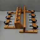 Evermagin 29" Coat Rack Wall Mount with Shelf, 4 in 1 Wall Mounted Coat and Key Hanger with 11 Hooks, Entryway Key Holder with Mail Holder for Living Room, Bedroom (Brown)