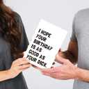 Dirty Birthday Card for Husband Boyfriend, Funny Birthday Card from Wife Girlfriend, Rude Birthday Gift (#1)