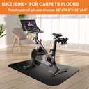 Treadmill Mat,Bike Mat,Stationary Bike Mat,Foldable Treadmill Mat for Hardwood Floors and Carpet.for Exercise Bike,Exercise Equipment Indoor Cycles,Rowing Elliptical (23.6" X 47.5")