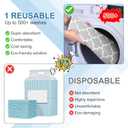 OUTCREATOR® Washable Bed Pads 34" x 36" (Pack of 4), Incontinence Mattress Protector, Anti-Slip Waterproof Underpads for Adults Kids Elderly Pets, Absorbency & Reusable Bedwetting Pads (Gray)