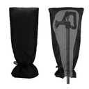 Outdoor Faucet Covers for Winter Freeze Protection,25.2"X14" Hose Bib Covers for Winter,Reusable Thicker Waterproof Insulated Spigot Cover Black