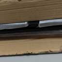 viewcare Corner Bread Box for Kitchen Counter, Bamboo Wood Black Bread Box, Large Capacity Bread Storage Bin with Acrylic Wavy Door Panel (Black, Meduim) (Medium)