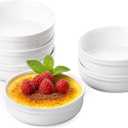 Creme Brulee Ramekins - 6 oz Oven Safe Ramekins for Baking, Souffl, Desserts, Classic Ceramic Creme Brulee Dishes, Set of 6