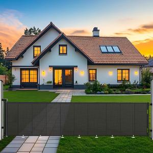 Retractable Baby & Pet Gate, 236″L x 42″H Extra Wide Mesh Retractable Dog Gate, 7 Reinforced Rods & Suction Cups, Safety Lock, One-Hand Operation,16 FT Easy Install for Indoor Outdoor, Black