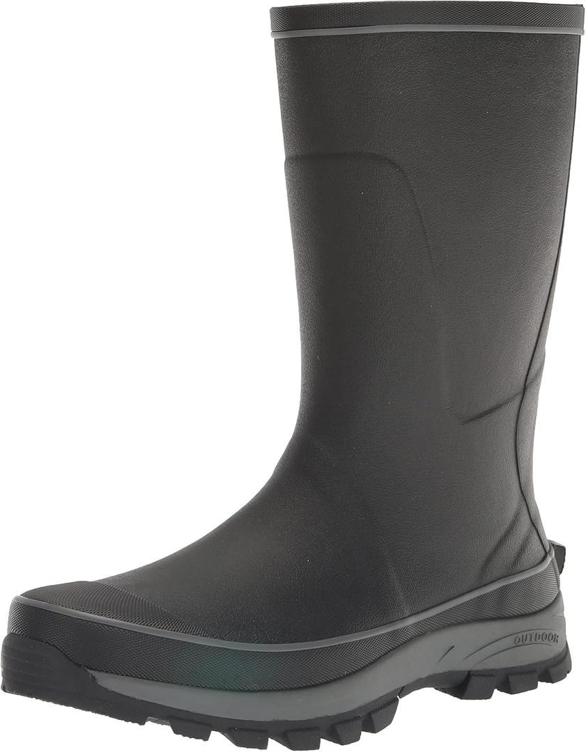 Western Chief mens Waterproof Premium Rubber Tall Boot (11, Black)