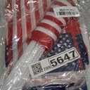 Tudomro 100 Pcs Small American Flag on Stick 12x18 In Mini Small US Flags Handheld with Safety Golden Spear Top 4th of July Decoration American Hand Held Stick Flags for Memorial Day
