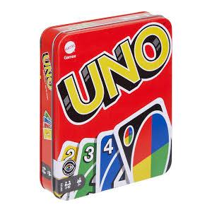 Mattel Games UNO NFL Card Game in Storage Tin Box for Kids, Adults, Parties & Travel with NFL Team Logos & Special Rul)