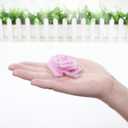 100 Pcs 2 Inch Artificial Flowers Faux Foam Fake Rose Head Bulk for Home Decor Wedding Decoration Bridal Shower Wall Table Centerpiece Arrangement DIY Craft (4 Shades of Pink White)